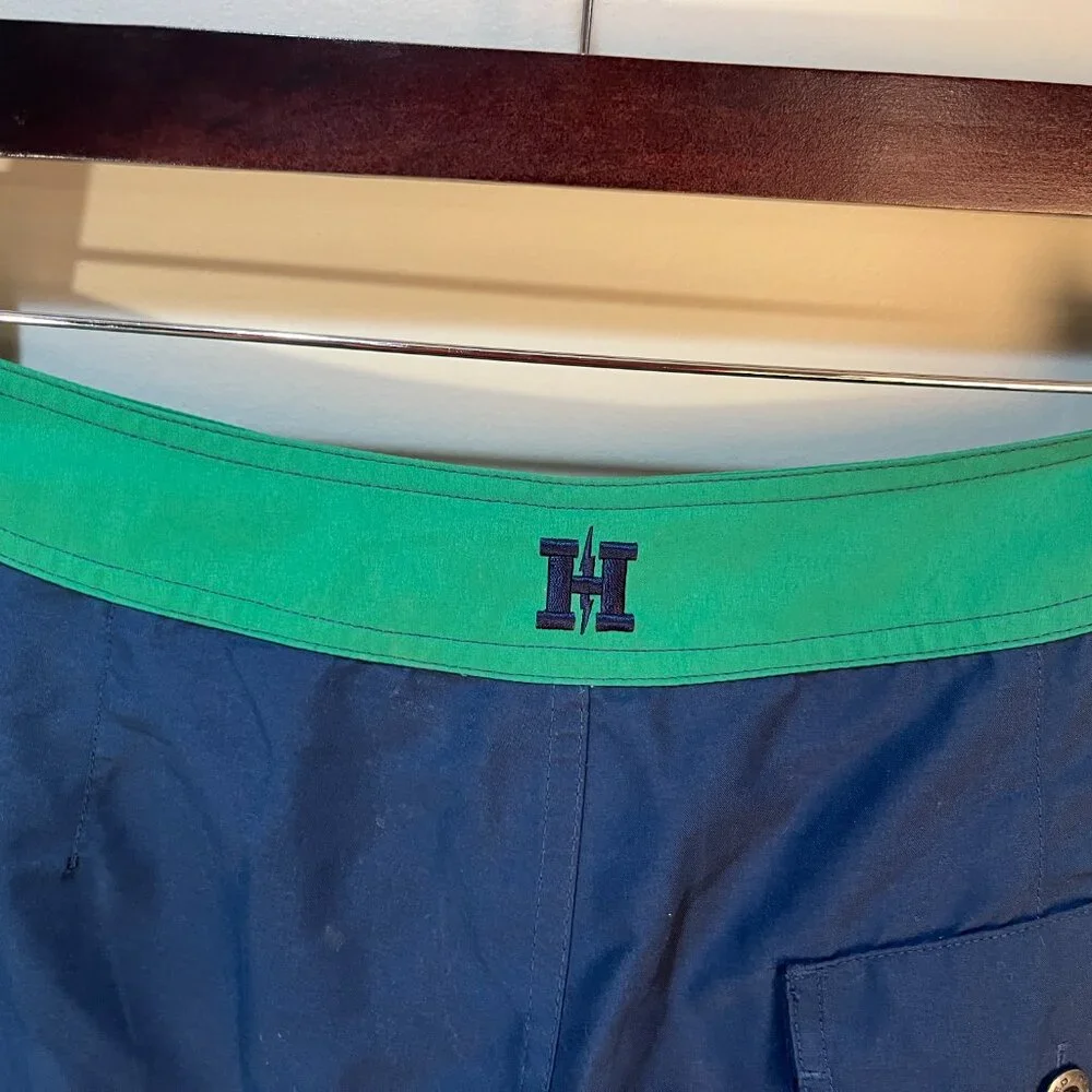 🌊 Howler Brothers Men’s 32 Blue Green Swim Trunks Shorts 8” Inseam EUC 🩳